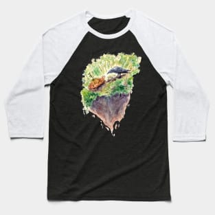 Tortoise and Crow Friends Baseball T-Shirt